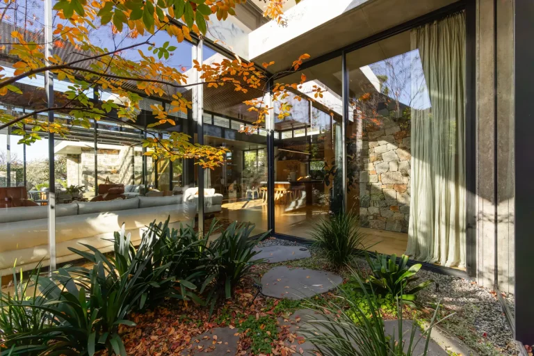 Modern glass-walled house in Perth after professional window cleaning